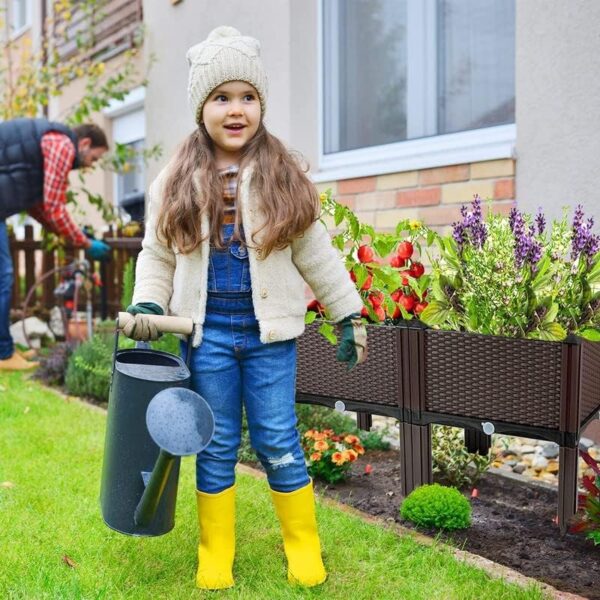 Raised Garden Bed with Legs Planters for Outdoor Plants Planter Box Plant pots Elevated Garden Boxes Perfect for Garden Patio Balcony Deck to Planting Flowers Vegetables Tomato and Herbs - Image 2